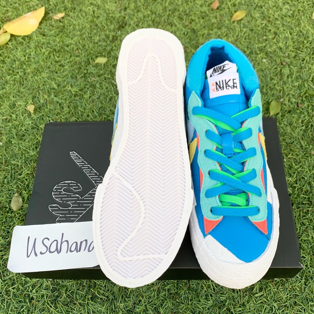 Nike blazer low safari x Kaws blue white shoes - Picture 4 of 4